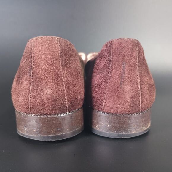 Salvatore Ferragamo Women's Flats Monk Strap Suede | 10 AAAA - Picture 8 of 16